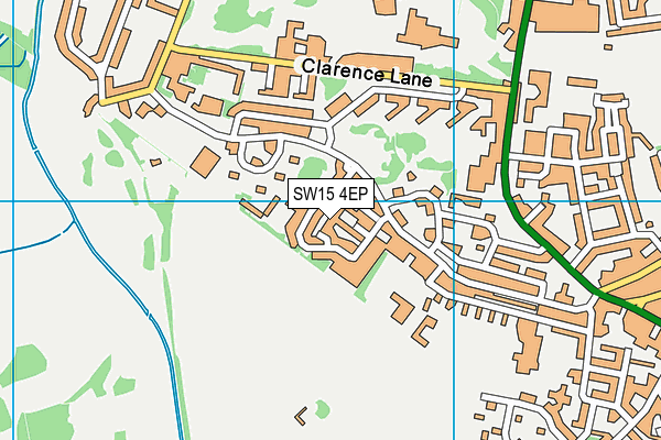 SW15 4EP map - OS VectorMap District (Ordnance Survey)