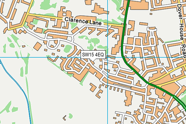 SW15 4EQ map - OS VectorMap District (Ordnance Survey)