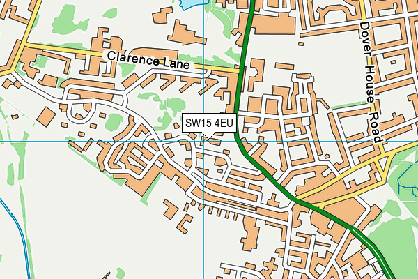 Eastwood Nursery School map (SW15 4EU) - OS VectorMap District (Ordnance Survey)