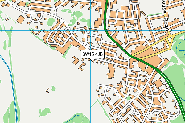 SW15 4JB map - OS VectorMap District (Ordnance Survey)
