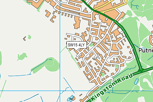 SW15 4LY map - OS VectorMap District (Ordnance Survey)
