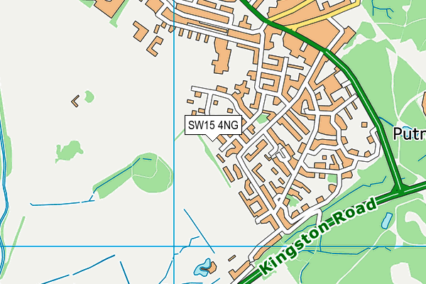 SW15 4NG map - OS VectorMap District (Ordnance Survey)