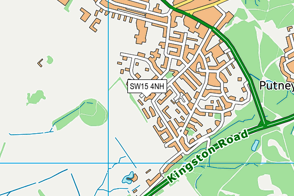 SW15 4NH map - OS VectorMap District (Ordnance Survey)