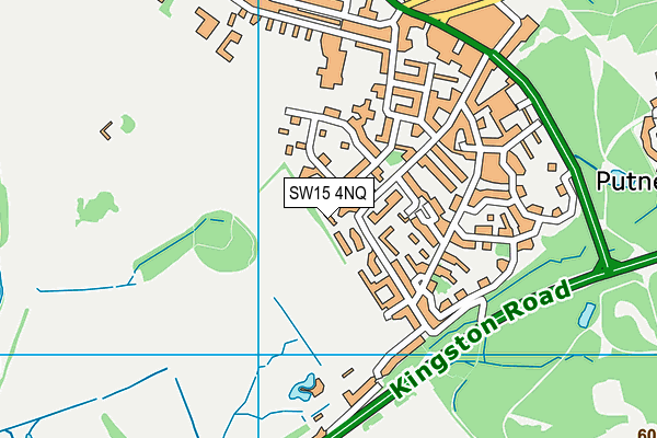 SW15 4NQ map - OS VectorMap District (Ordnance Survey)