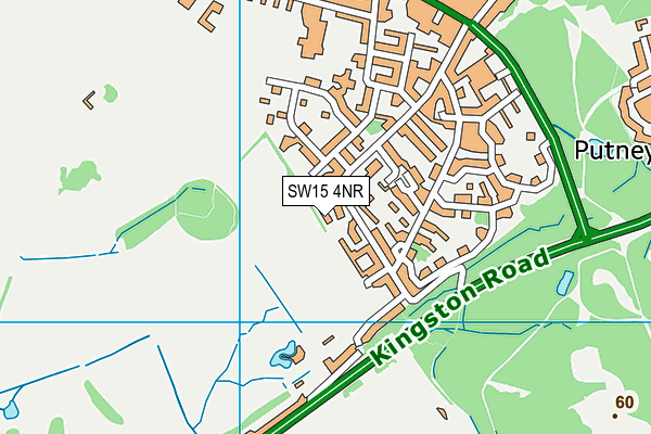 SW15 4NR map - OS VectorMap District (Ordnance Survey)