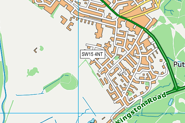 SW15 4NT map - OS VectorMap District (Ordnance Survey)