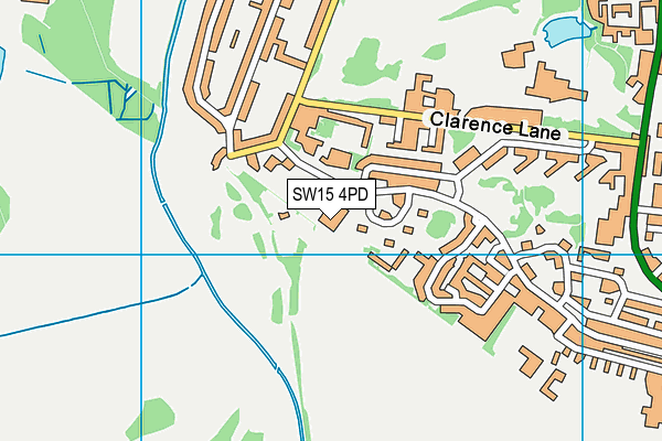 The Alton School map (SW15 4PD) - OS VectorMap District (Ordnance Survey)