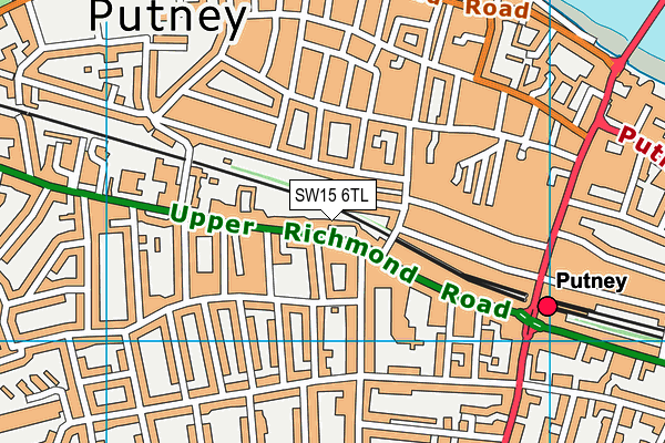 Map of 38A PUTNEY HILL MANAGEMENT COMPANY LIMITED at district scale