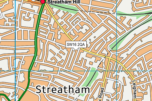 Maypole School (Leigham Court) map (SW16 2QA) - OS VectorMap District (Ordnance Survey)