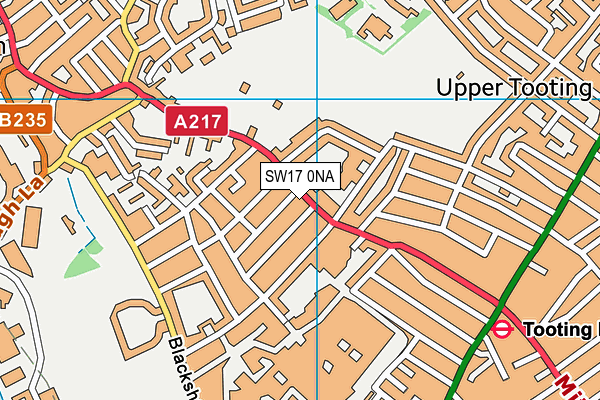 SW17 0NA map - OS VectorMap District (Ordnance Survey)