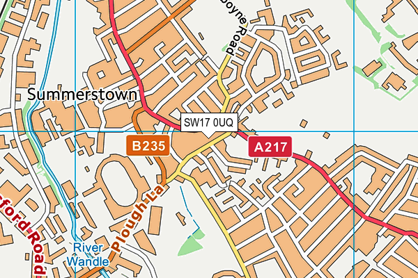 SW17 0UQ map - OS VectorMap District (Ordnance Survey)