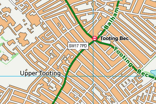 Map of SW17 SWEET LTD at district scale