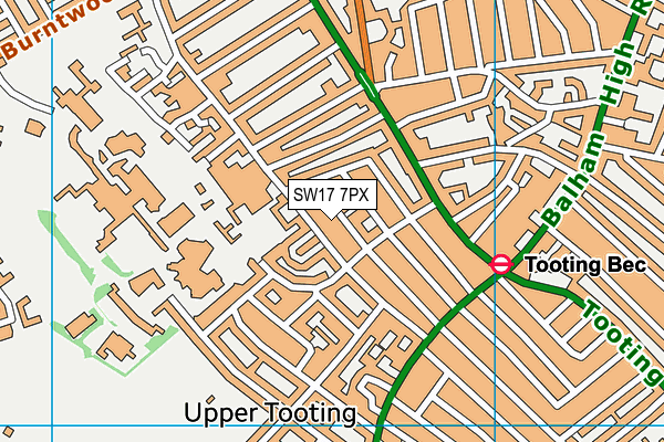 Map of 66 AND 68 WEIR ROAD MANAGEMENT LIMITED at district scale