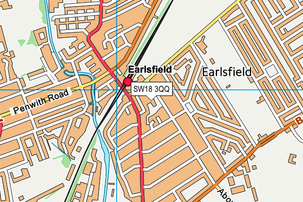 Earlsfield Primary School map (SW18 3QQ) - OS VectorMap District (Ordnance Survey)