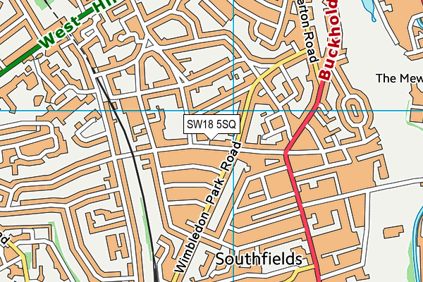 St Michael's CofE Primary School map (SW18 5SQ) - OS VectorMap District (Ordnance Survey)