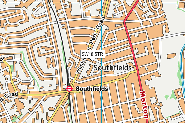 Sheringdale Primary School map (SW18 5TR) - OS VectorMap District (Ordnance Survey)