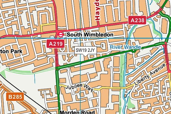 Harris Academy Wimbledon map (SW19 2JY) - OS VectorMap District (Ordnance Survey)