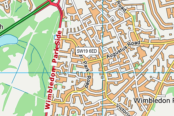 St Pauls Community Centre map (SW19 6ED) - OS VectorMap District (Ordnance Survey)