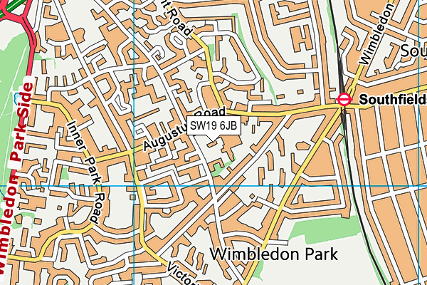 Linden Lodge School map (SW19 6JB) - OS VectorMap District (Ordnance Survey)