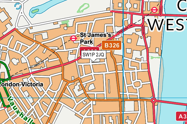 SW1P 2JQ map - OS VectorMap District (Ordnance Survey)