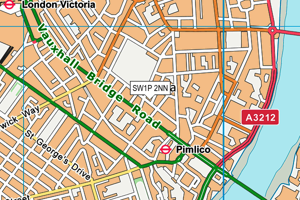 Westminster Under School map (SW1P 2NN) - OS VectorMap District (Ordnance Survey)