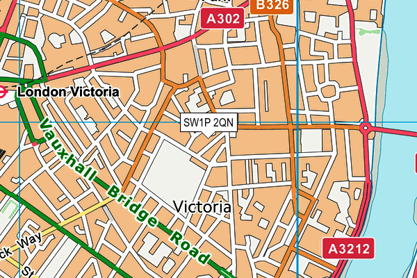 SW1P 2QN map - OS VectorMap District (Ordnance Survey)