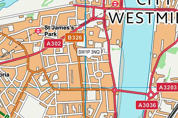 SW1P 3NQ map - OS VectorMap District (Ordnance Survey)