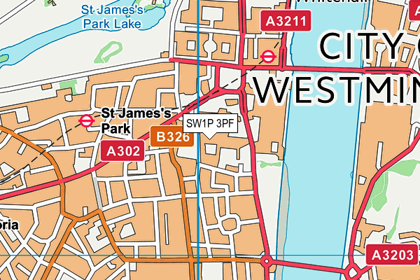 Westminster School map (SW1P 3PF) - OS VectorMap District (Ordnance Survey)