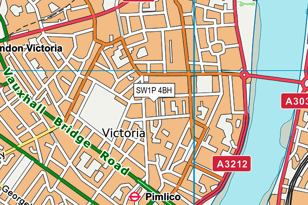 SW1P 4BH map - OS VectorMap District (Ordnance Survey)