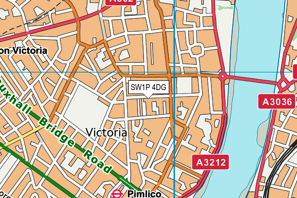 SW1P 4DG map - OS VectorMap District (Ordnance Survey)