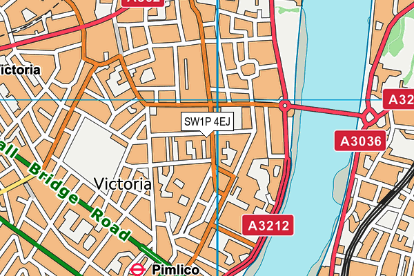 SW1P 4EJ map - OS VectorMap District (Ordnance Survey)