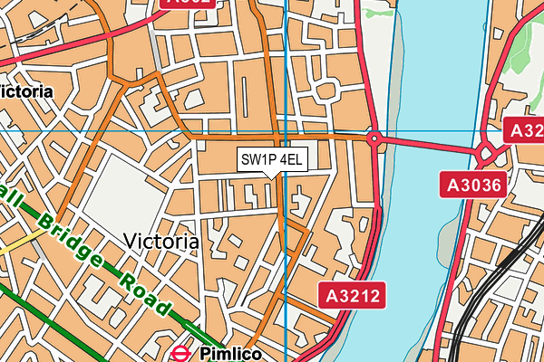 SW1P 4EL map - OS VectorMap District (Ordnance Survey)