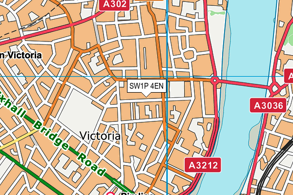 SW1P 4EN map - OS VectorMap District (Ordnance Survey)
