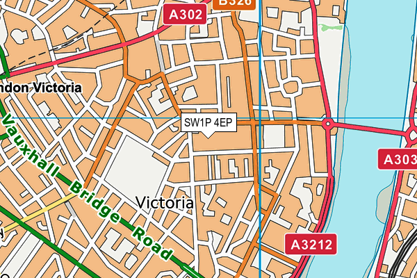 SW1P 4EP map - OS VectorMap District (Ordnance Survey)