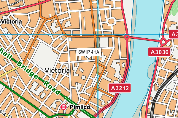SW1P 4HA map - OS VectorMap District (Ordnance Survey)