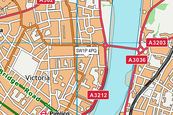 SW1P 4PQ map - OS VectorMap District (Ordnance Survey)