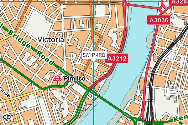 SW1P 4RQ map - OS VectorMap District (Ordnance Survey)