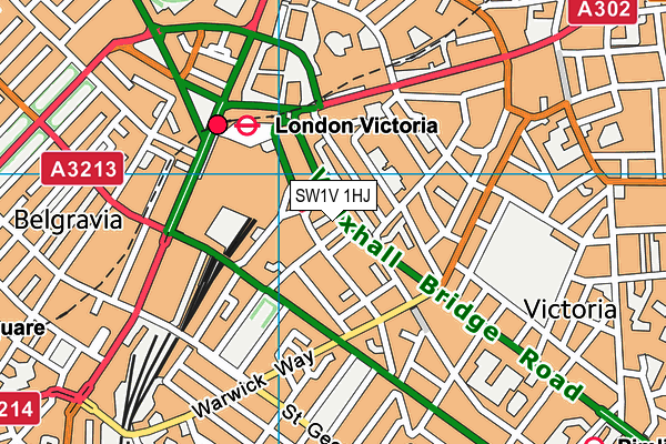 SW1V 1HJ map - OS VectorMap District (Ordnance Survey)