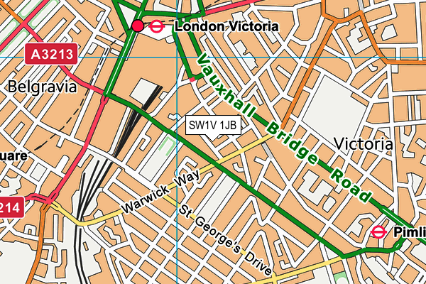 SW1V 1JB map - OS VectorMap District (Ordnance Survey)