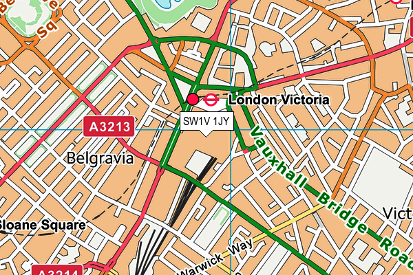 SW1V 1JY map - OS VectorMap District (Ordnance Survey)