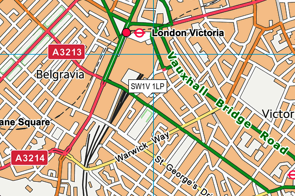 SW1V 1LP map - OS VectorMap District (Ordnance Survey)