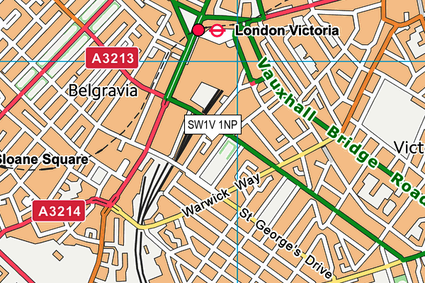 SW1V 1NP map - OS VectorMap District (Ordnance Survey)