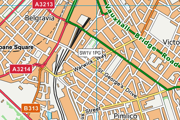 SW1V 1PG map - OS VectorMap District (Ordnance Survey)