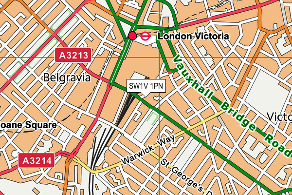 SW1V 1PN map - OS VectorMap District (Ordnance Survey)