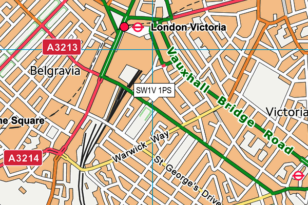 SW1V 1PS map - OS VectorMap District (Ordnance Survey)