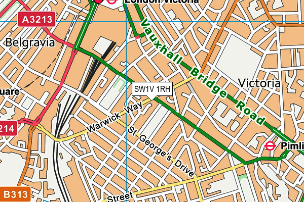 SW1V 1RH map - OS VectorMap District (Ordnance Survey)