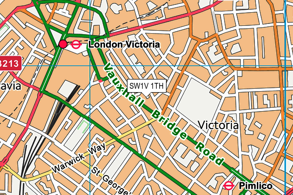 SW1V 1TH map - OS VectorMap District (Ordnance Survey)