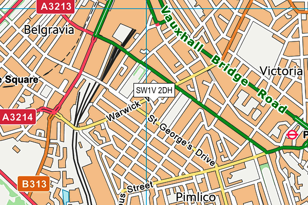 SW1V 2DH map - OS VectorMap District (Ordnance Survey)