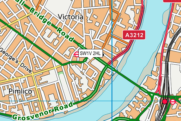 SW1V 2HL map - OS VectorMap District (Ordnance Survey)