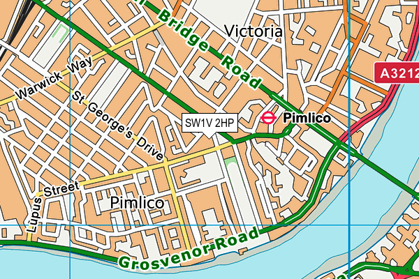 SW1V 2HP map - OS VectorMap District (Ordnance Survey)